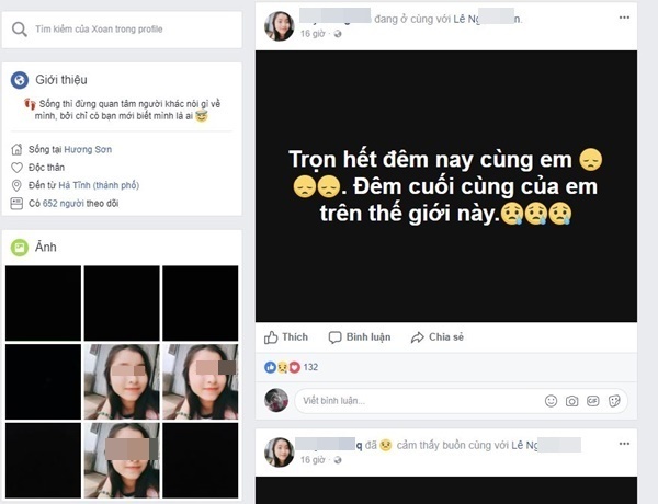 Hà Tĩnh Nữ sinh lớp 9 tử vong lúc sạc điện thoại vào Facebook xem ảnh xinh đẹp tiếc thương đến nhói lòng