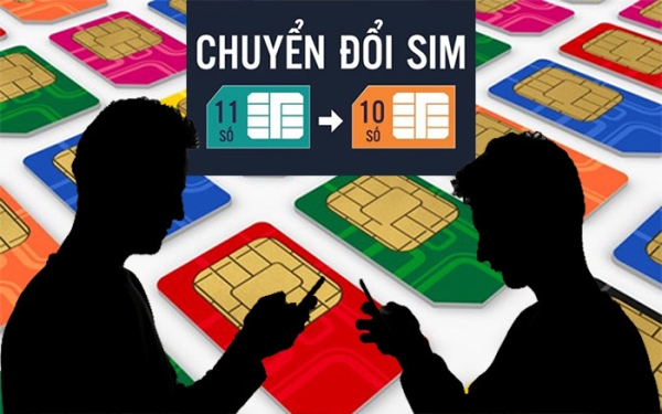 Lịch chuyển đổi SIM 11 thành 10 số của Viettel MobiFone VinaPhone