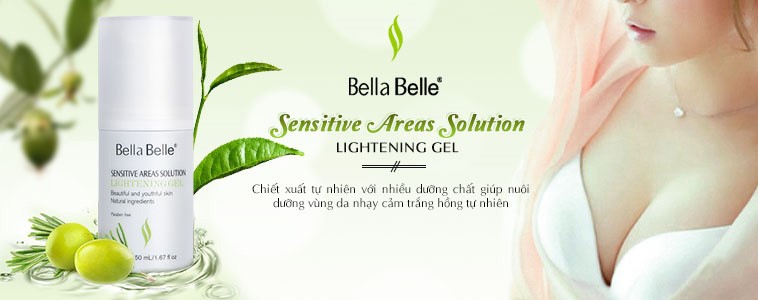 Gel làm hồng nhũ hoa Bella Belle Sensitive Areas Solution Lightening